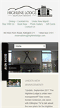 Mobile Screenshot of highlinelodge.com